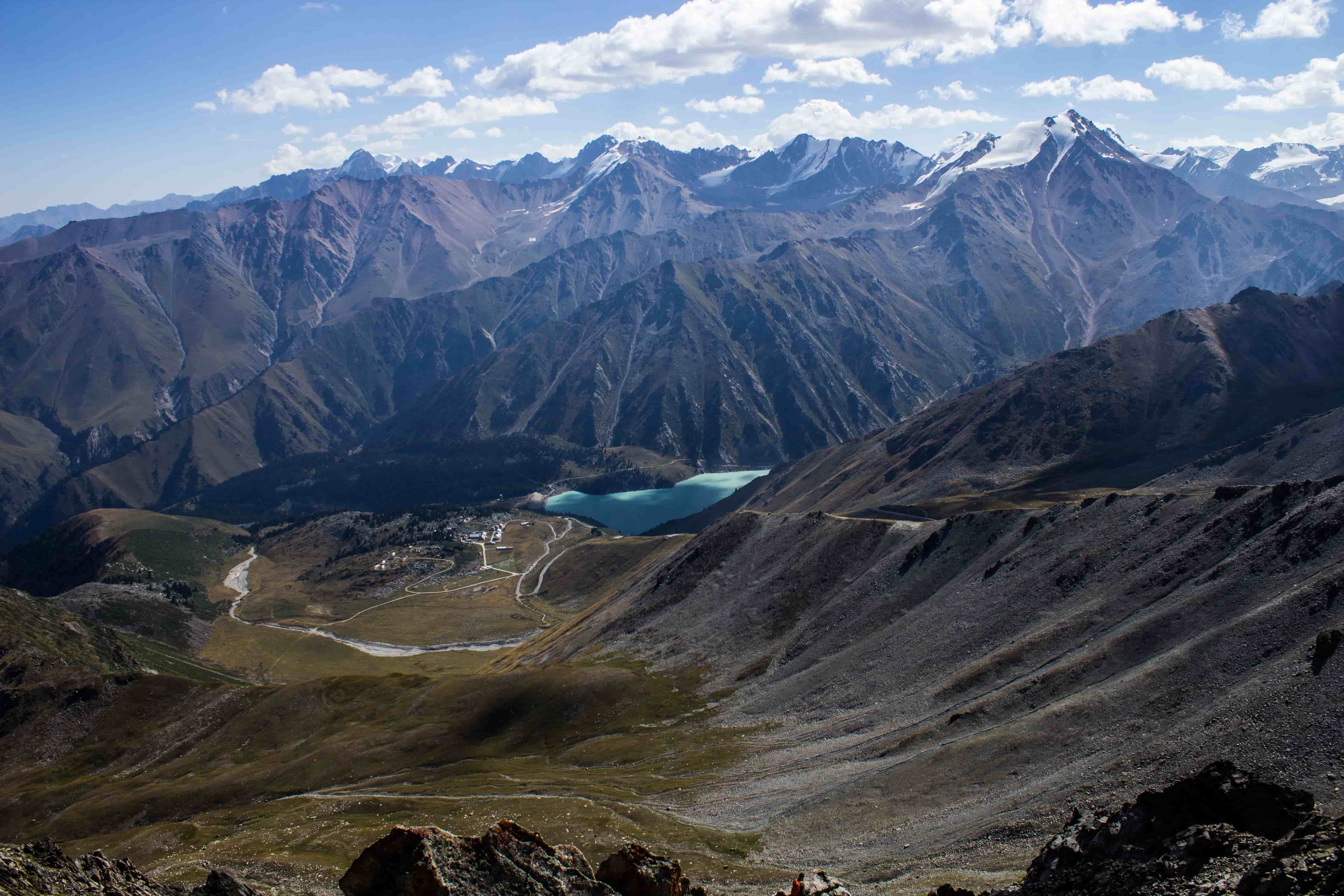 Big Almaty Lake, turquoise alpine lake in the Tian Shan mountains